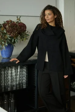 New Neo Noir Wals Knit Scarf Blouse 166203 100