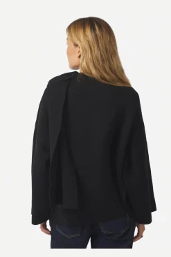 New Neo Noir Wals Knit Scarf Blouse 166203 100