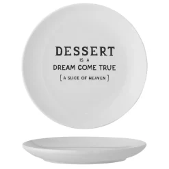 Sale Bloomingville Wendy Tallerken, Hvid, Stentøj 82061411 White