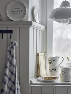 Bloomingville Wendy Tallerken, Hvid, Stentøj 82061412 White