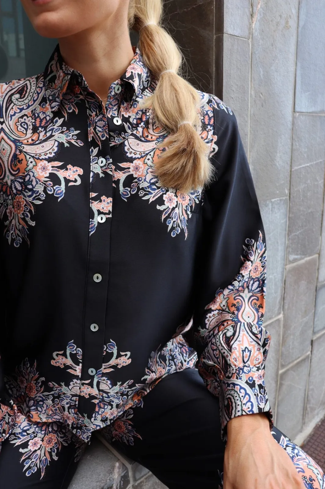 Best Liberte Wennise Ls Shirt 22341 Black Paisley