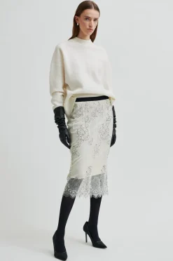 Sale Second Female Wila Lace Skirt 60340 0508 Tofu