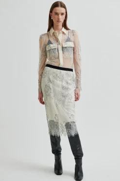 Sale Second Female Wila Lace Skirt 60340 0508 Tofu