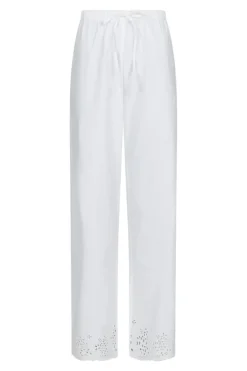 Best Neo Noir William Embroidery Pants White