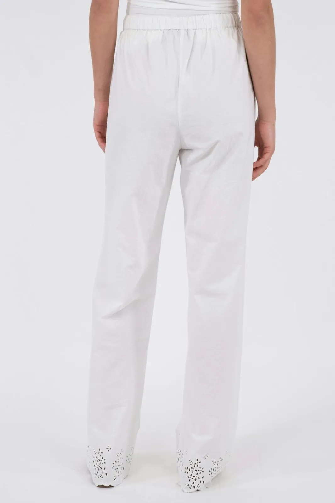 Best Neo Noir William Embroidery Pants White