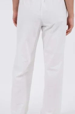 Best Neo Noir William Embroidery Pants White