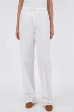 Best Neo Noir William Embroidery Pants White