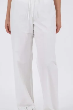 Best Neo Noir William Embroidery Pants White