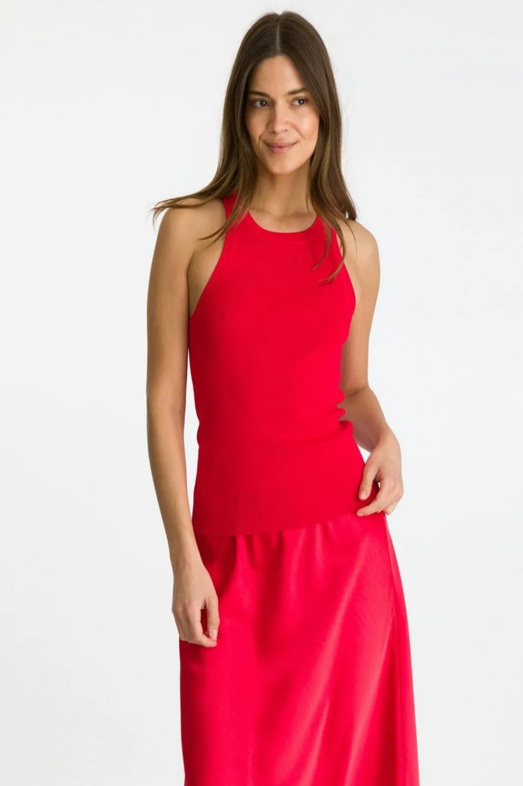 Discount Neo Noir Willy Knitted Top Red