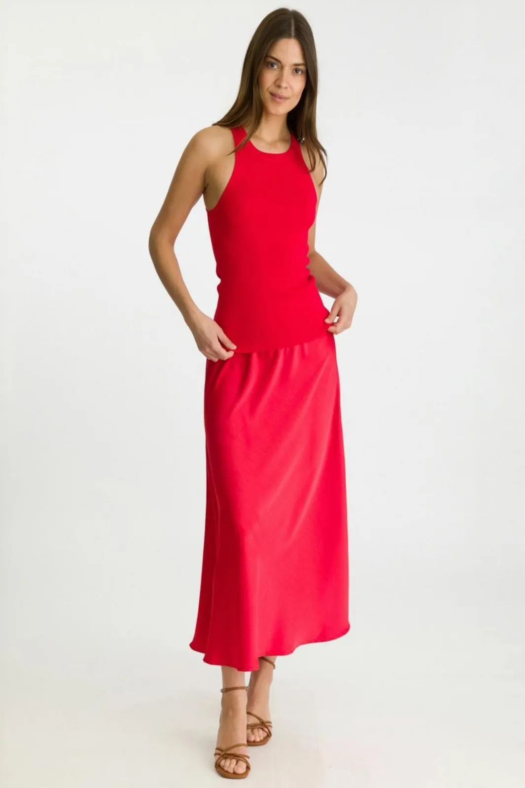 Discount Neo Noir Willy Knitted Top Red