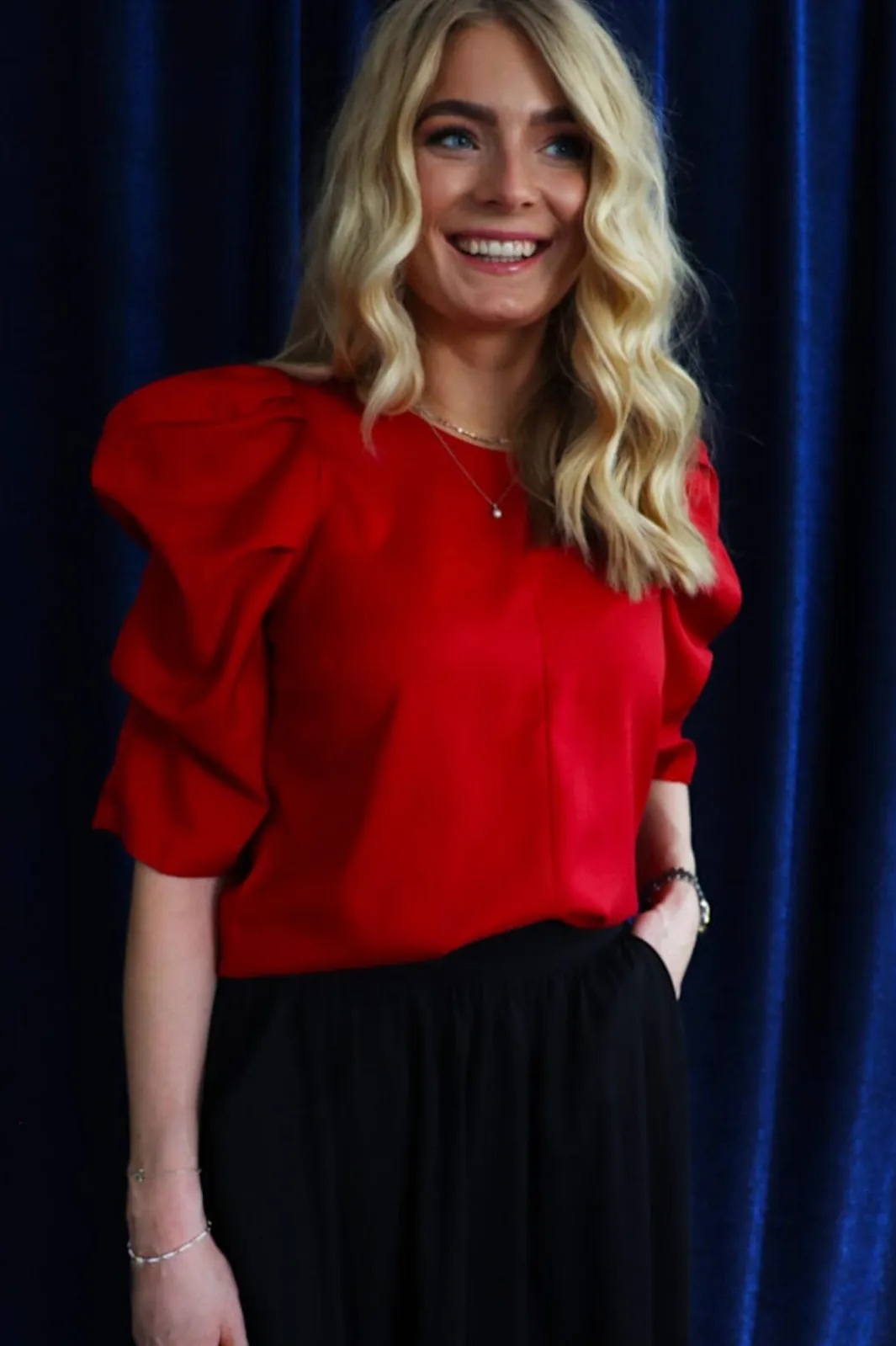 Hot Liberte Winnie Blouse 22140 Red