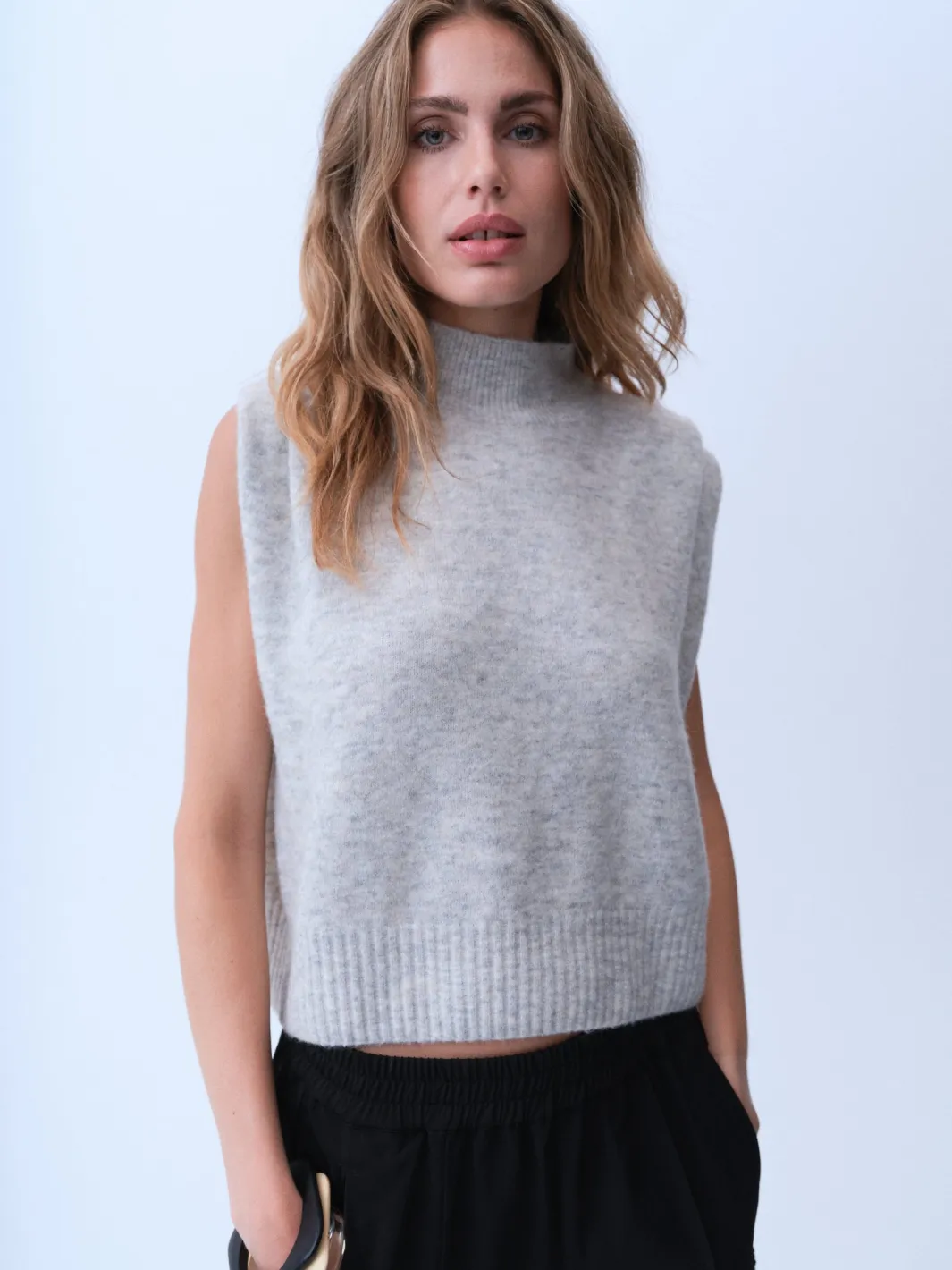 Hot Gossia Wiwicago Top G2759 Light Grey Melange