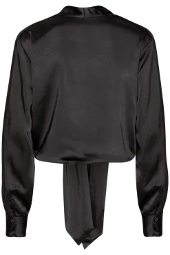 Karmamia Wrap Jacket Black Rich Satin