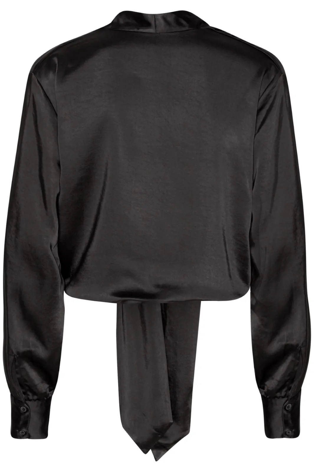 Karmamia Wrap Jacket Black Rich Satin