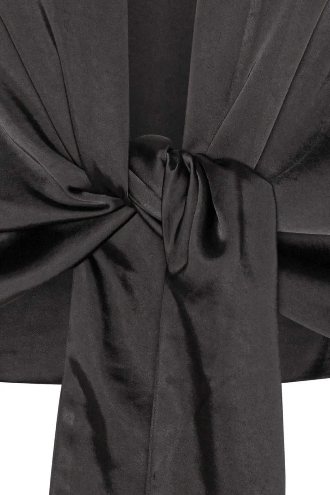 Karmamia Wrap Jacket Black Rich Satin