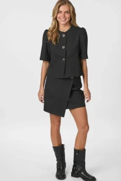 Neo Noir Xanthe Herringbone Blazer 165683 104