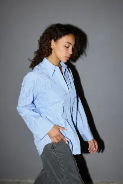 Outlet Co´Couture Xaviercc Avy Stripe Shirt 45103 23