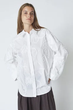 Outlet Co´Couture Xaviercc Flower Shirt 45047 4000