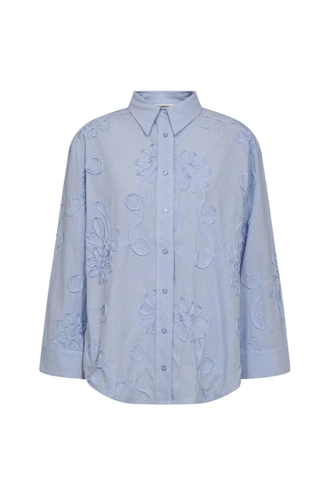 Outlet Co´Couture Xaviercc Stripe Flower Shirt 45040 23
