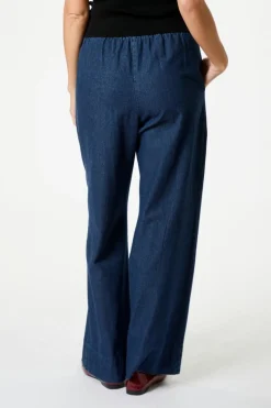Hot Neo Noir Yana Denim Long Pants Dark Blue