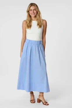 Sale Neo Noir Yara Long Poplin Skirt 163076 554