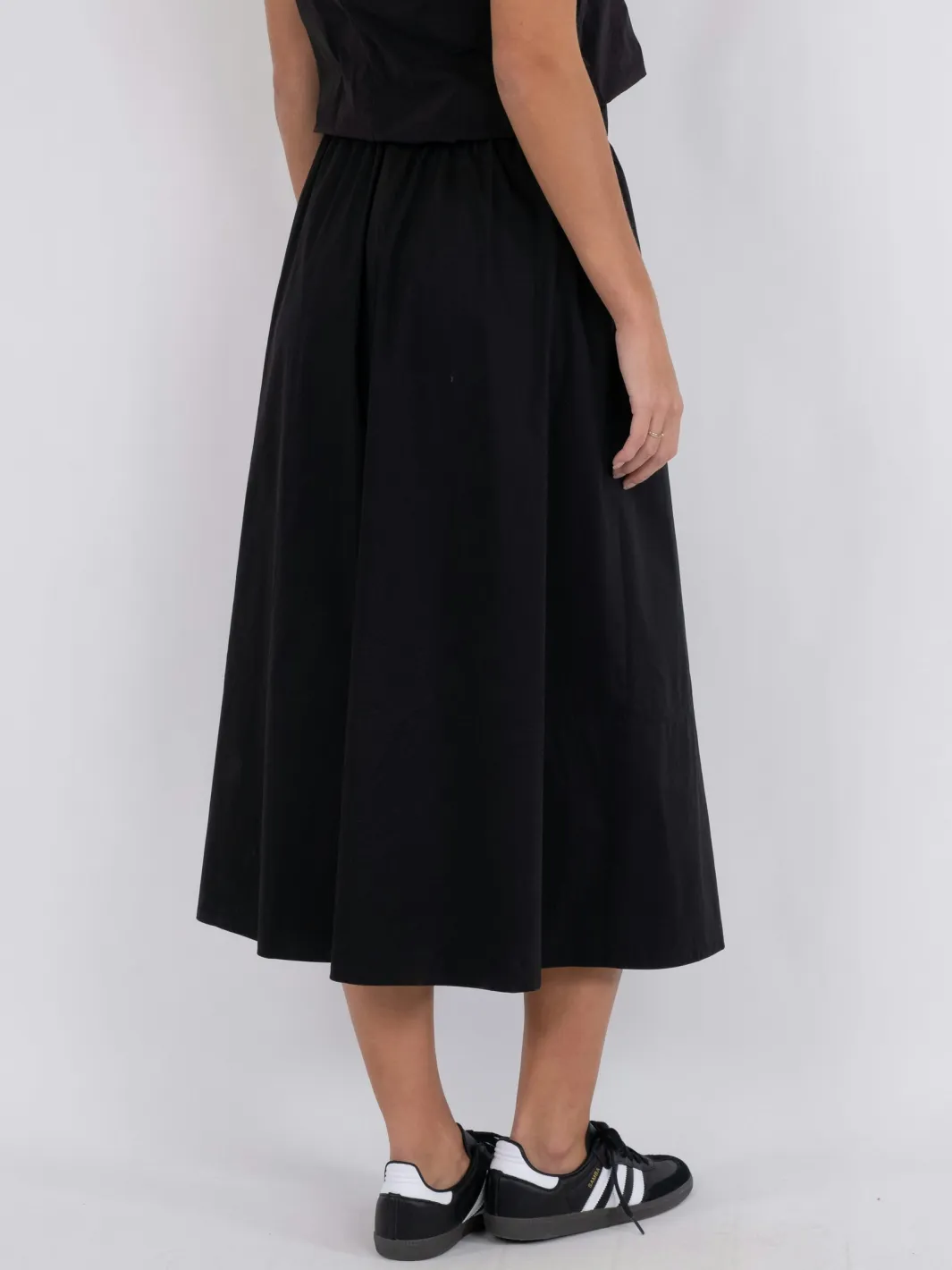 Online Neo Noir Yara Poplin Skirt Black