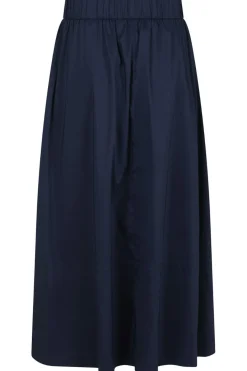 New Neo Noir Yara Poplin Skirt Navy