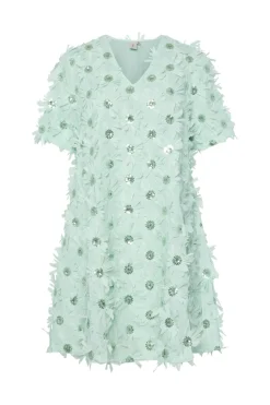 Sale YAS abelone Ss V-Neck Dress 4784096 Mist Green