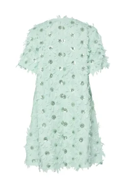 Sale YAS abelone Ss V-Neck Dress 4784096 Mist Green