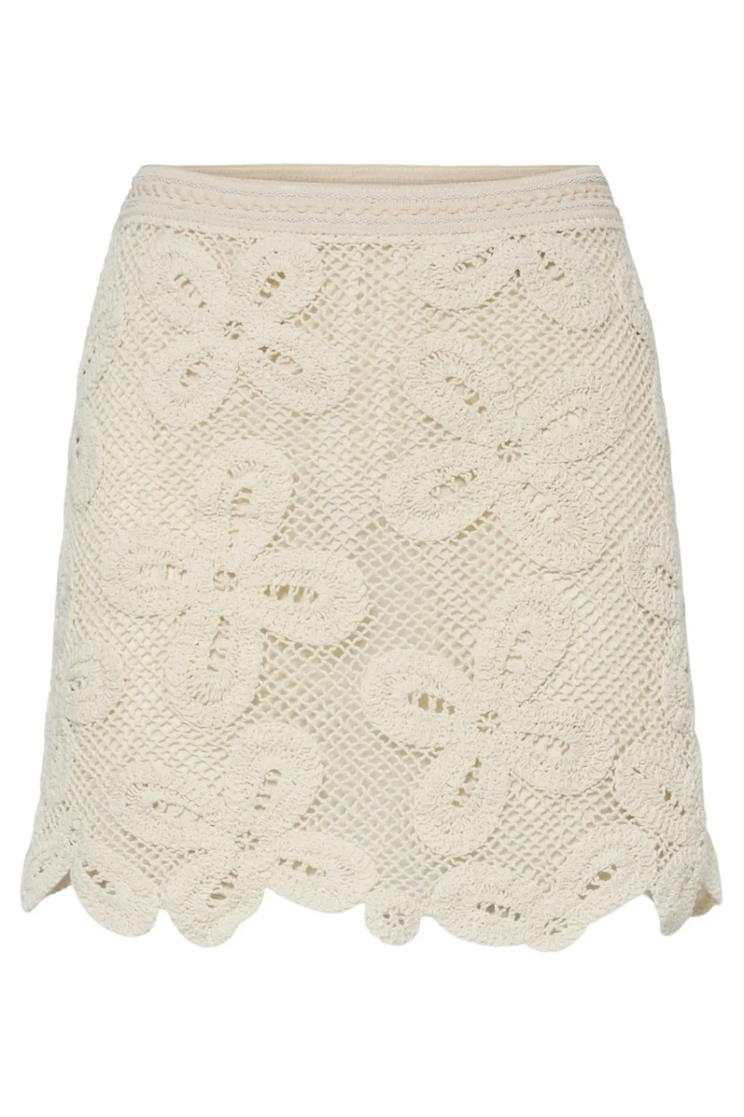 Online YAS anula Crochet Skirt 4731518 Birch
