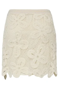 Online YAS anula Crochet Skirt 4731518 Birch