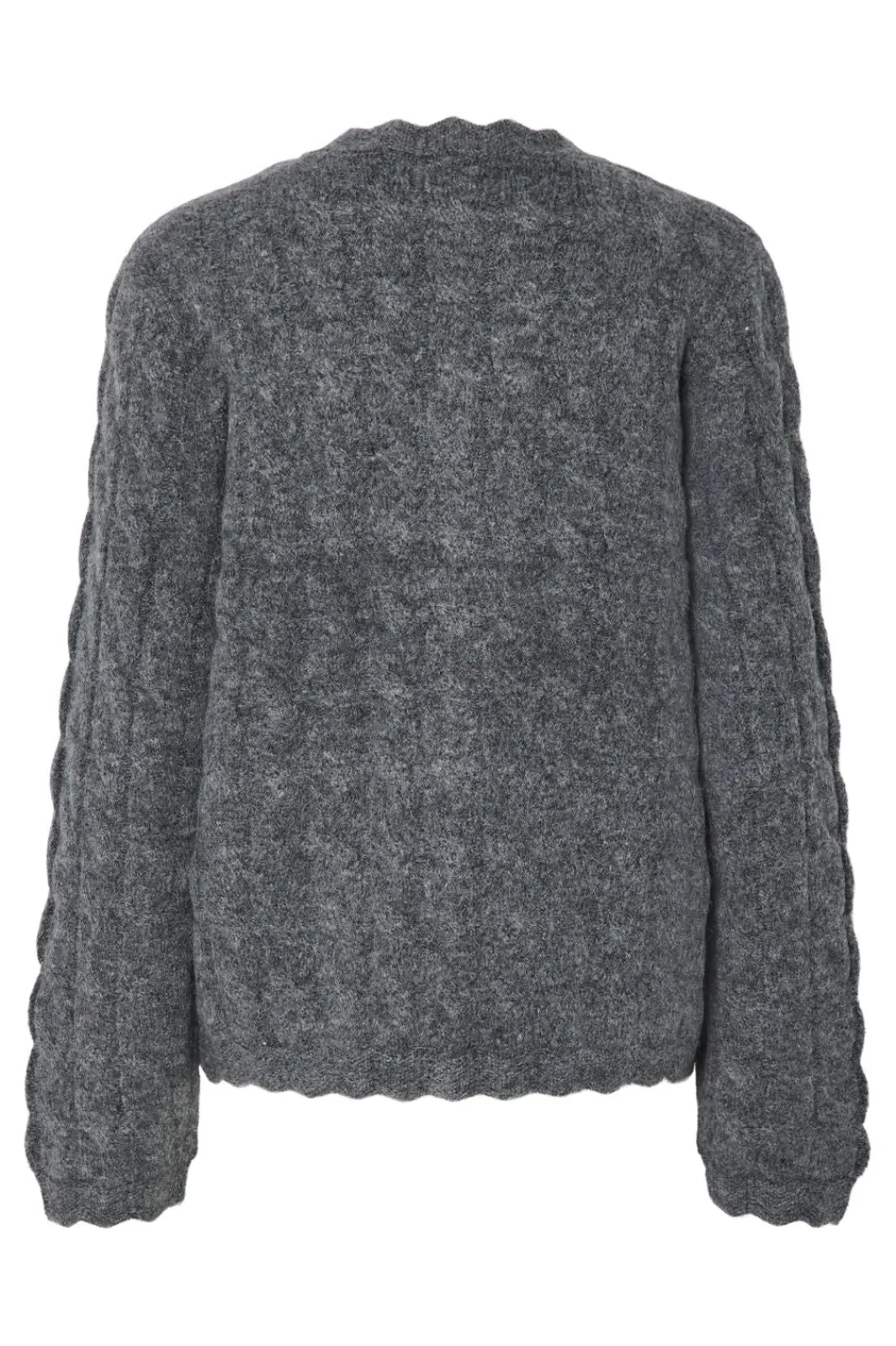 Clearance YAS bubera Ls Knit Cardigan 4794873 Dark Grey Melange