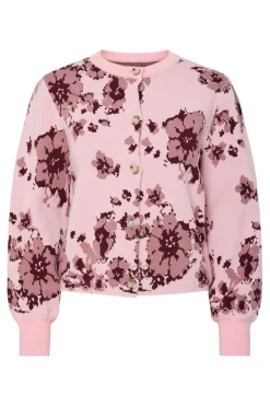 YAS charlotte Ls Knit Cardigan 5004818 Orchid Pink Charlotte Print