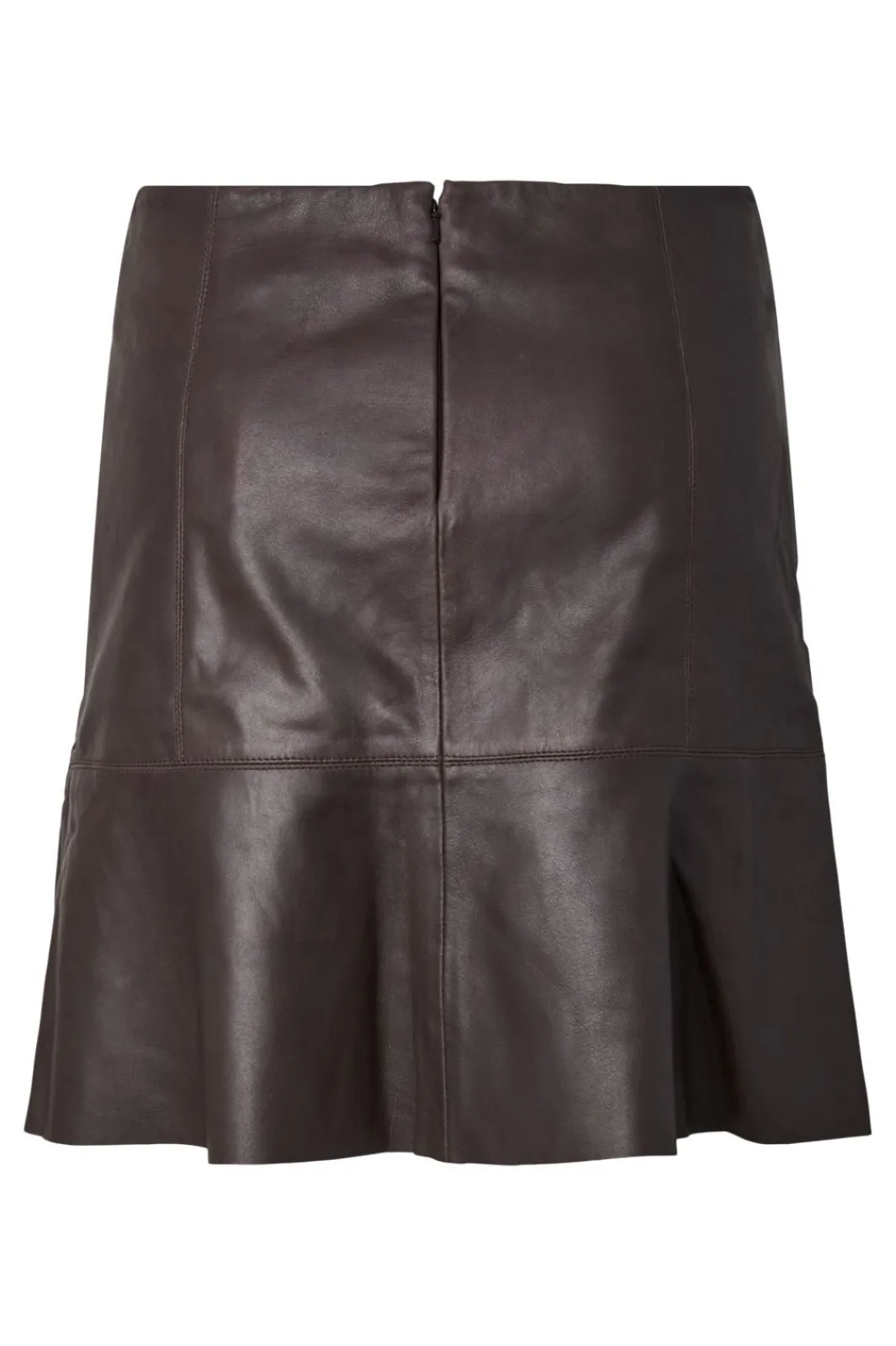 New YAS colly Naplon Leather Skirt 5091002 Chocolate Brown