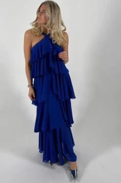 Hot YAS dahlia Halterneck Maxi Dress 4795529 Dazzling Blue