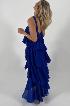 Hot YAS dahlia Halterneck Maxi Dress 4795529 Dazzling Blue