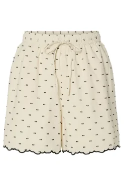 YAS dobby Shorts 4693518 Gardenia Black Dobby Dots