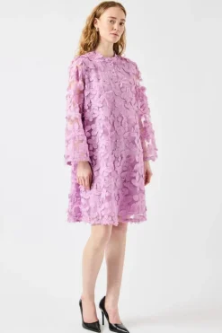 Sale YAS karly 7/8 Short Dress 4920194 Pink Lavender