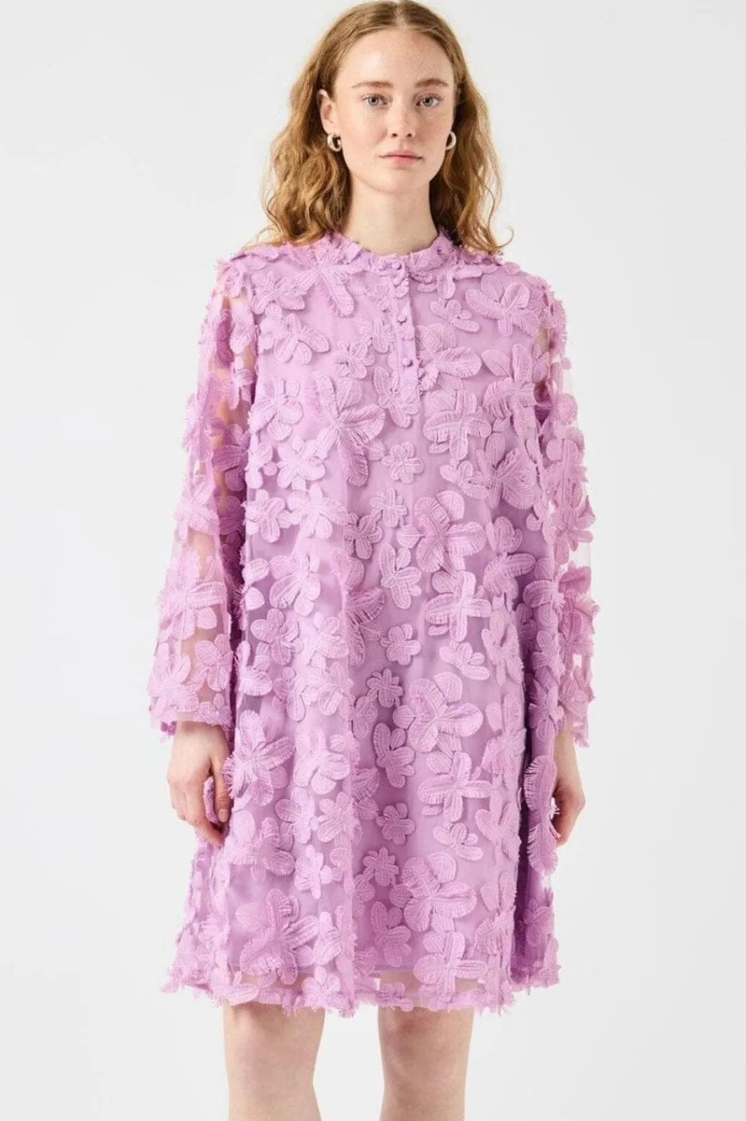 Sale YAS karly 7/8 Short Dress 4920194 Pink Lavender