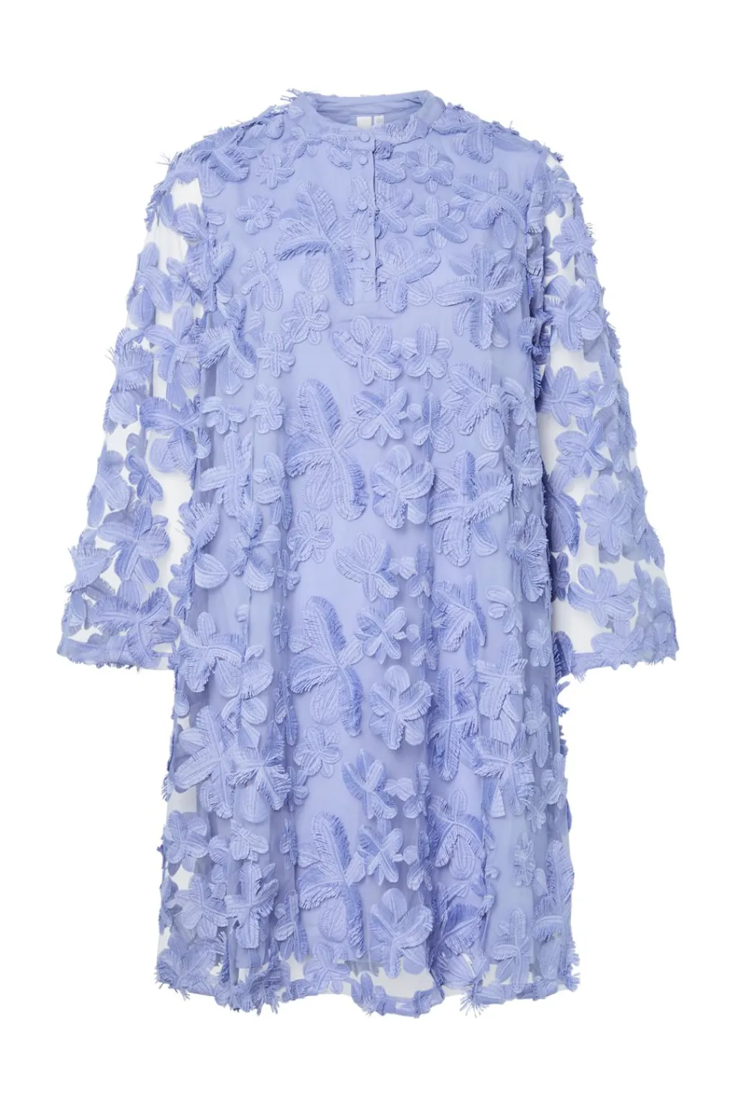 YAS karly 7/8 Short Dress 4920193 Blue Heron
