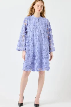 YAS karly 7/8 Short Dress 4920193 Blue Heron