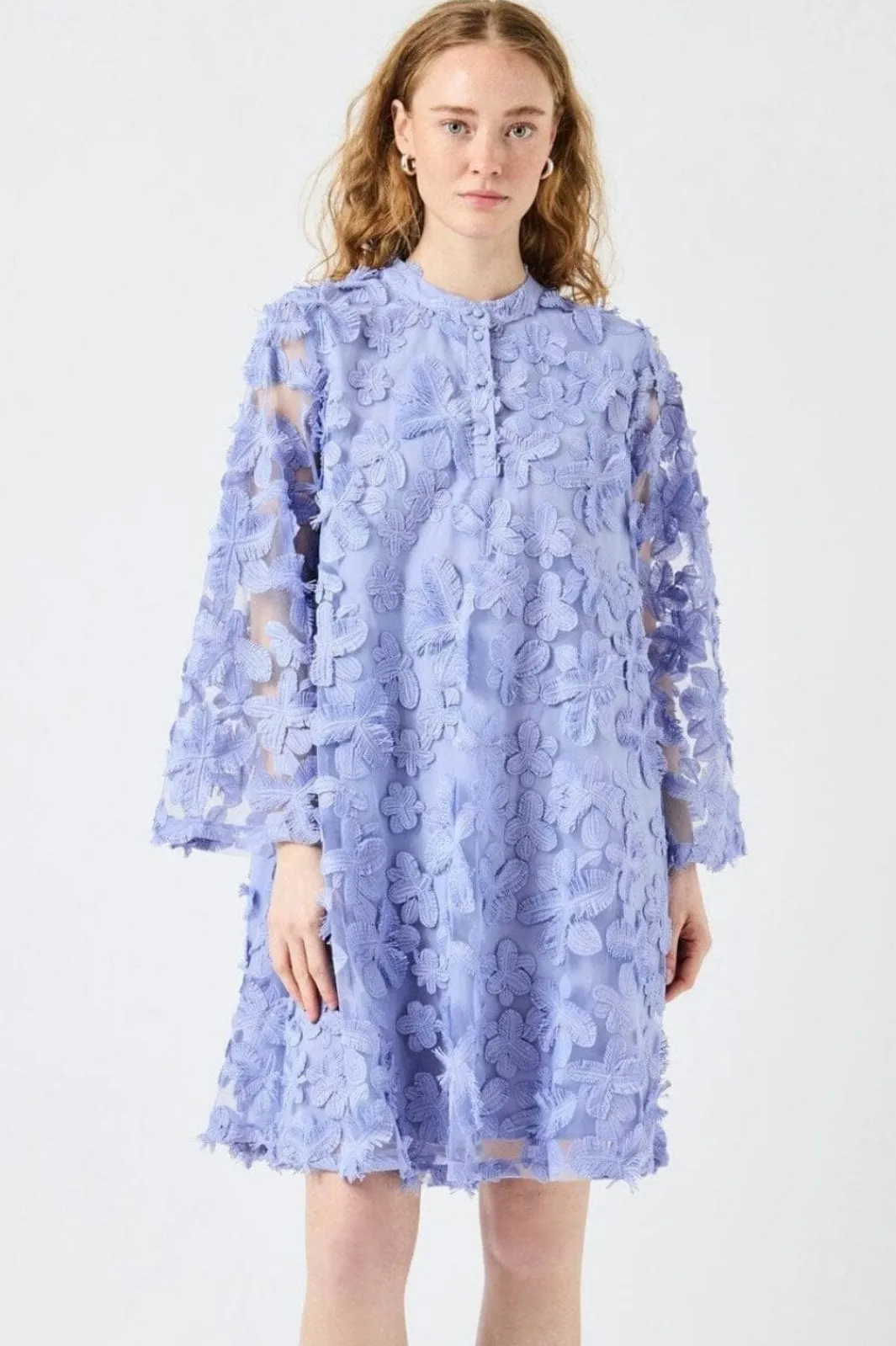 YAS karly 7/8 Short Dress 4920193 Blue Heron