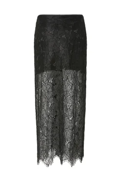 Discount YAS kinya Hmw Long Lace Skirt 4887118 Black