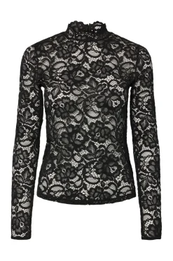 Online YAS lacey Ls Lace Top 4961142 Black