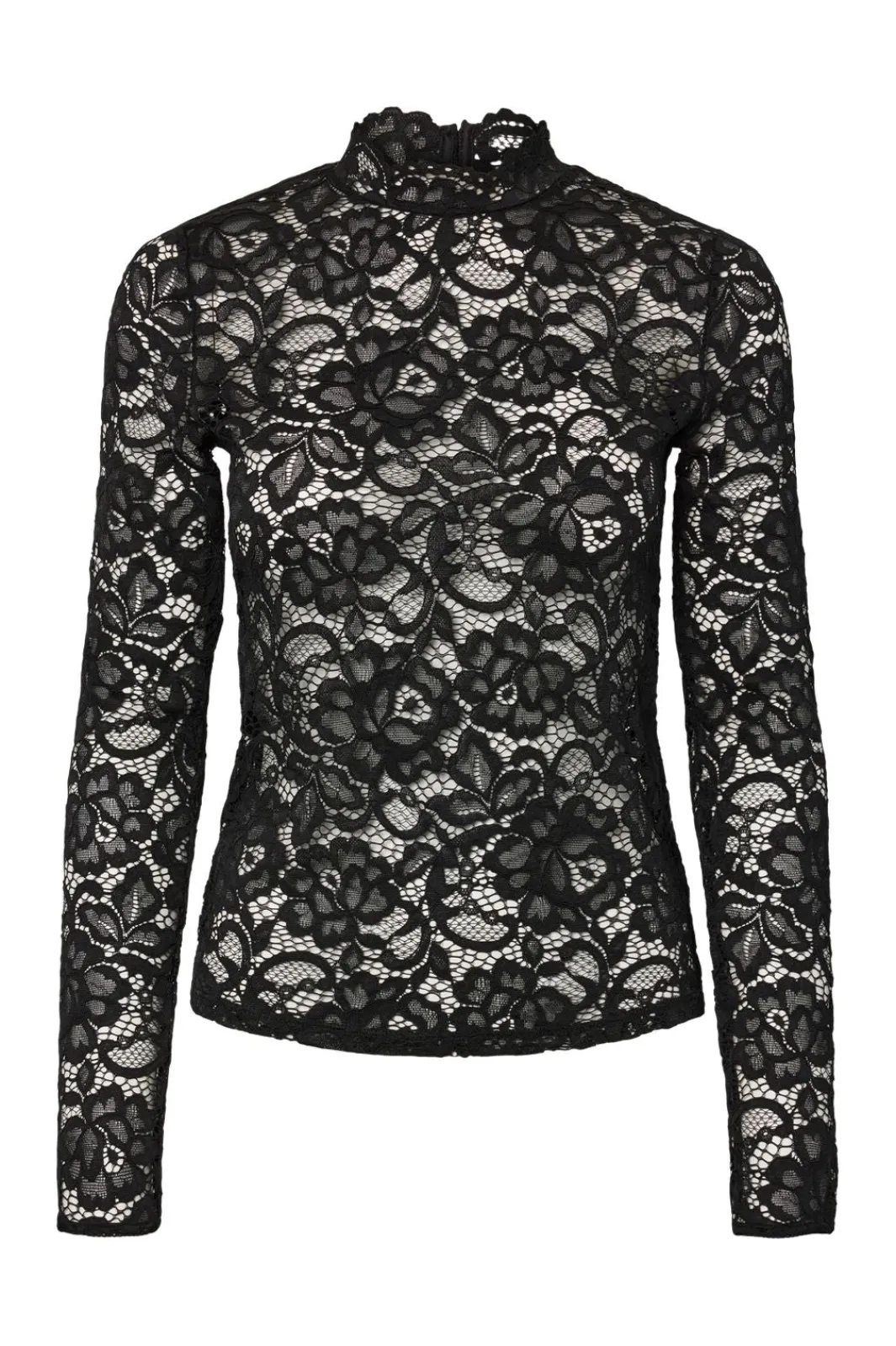 Online YAS lacey Ls Lace Top 4961142 Black