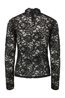 Online YAS lacey Ls Lace Top 4961142 Black