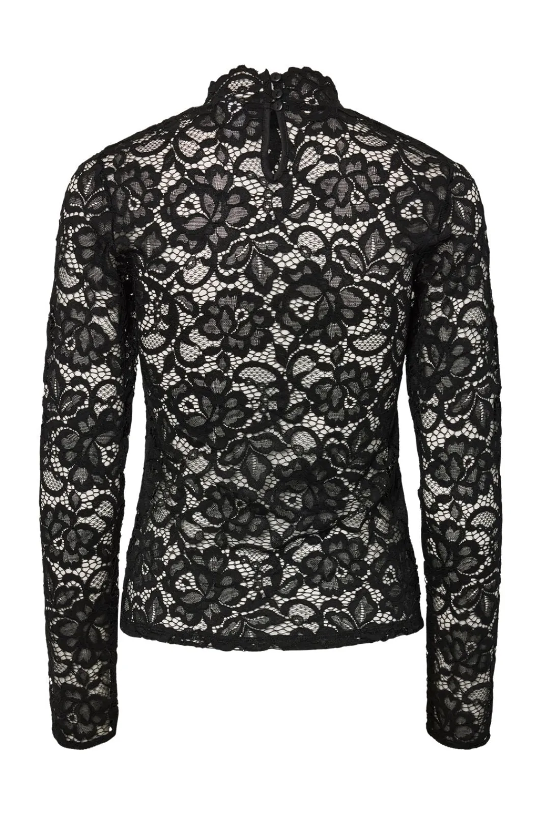 Online YAS lacey Ls Lace Top 4961142 Black