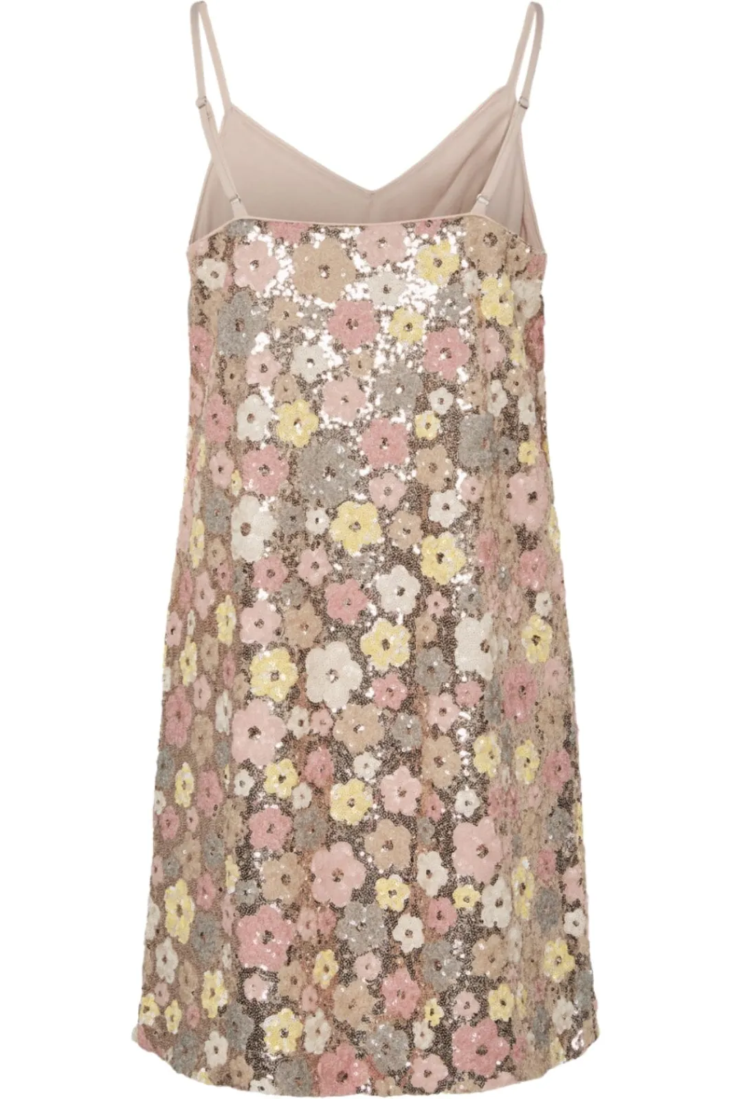 Sale YAS lalea Strap Sequin Dress 4766023 French Vanilla Lalea Sequins