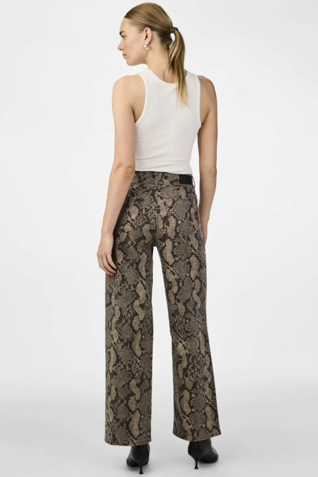 Sale YAS leonora Denim Jeans 4611693 Black Snake Print