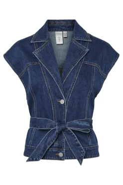 Hot YAS lira Sl Denim Waistcoat 4700321 Medium Blue Denim